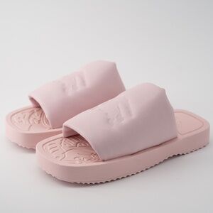 サンダル・ミュール BURBERRY Women Sandals 8101053C1791 PINK Burberry open-toe Flat Sandals | Pink | FARFETCH